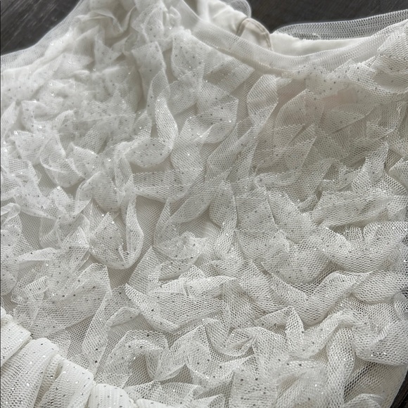 White Layered Tulle Sparkly Sleeveless Dress (18m) - Picture 3 of 9